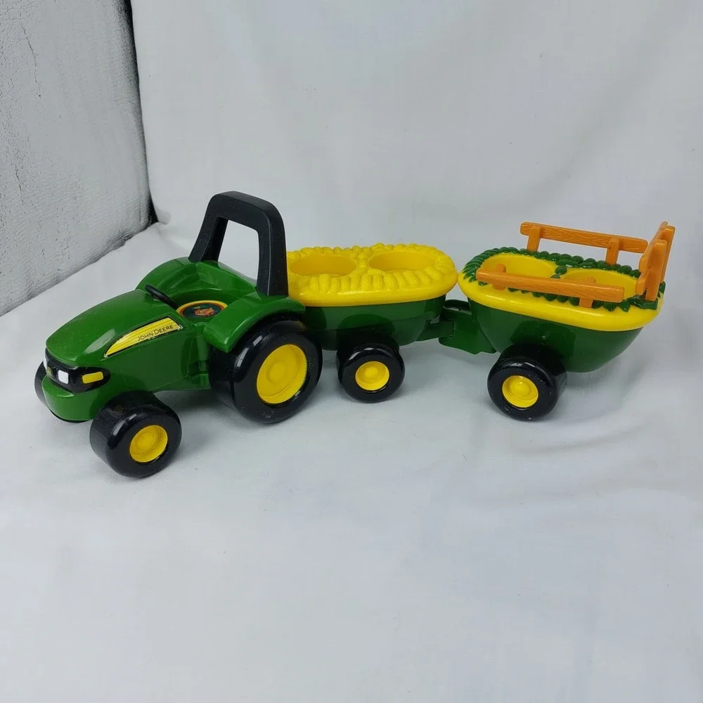 JOHN DEERE Tractor wMusic Sound Tractor Rig ONLY Little People FisherPrice Works